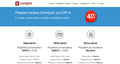 Desktop Screenshot of eshop.comgate.cz