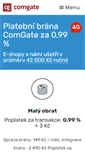 Mobile Screenshot of eshop.comgate.cz