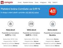 Tablet Screenshot of eshop.comgate.cz